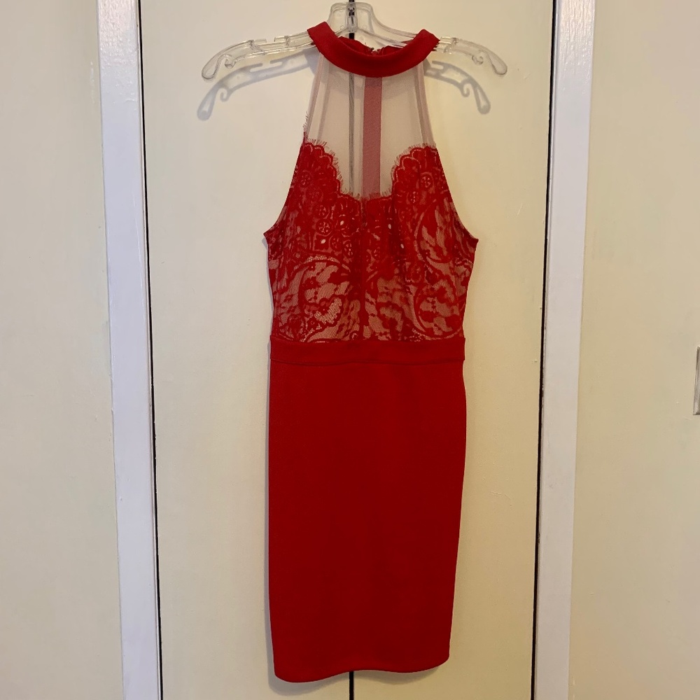 Ladies Medium Red Dress